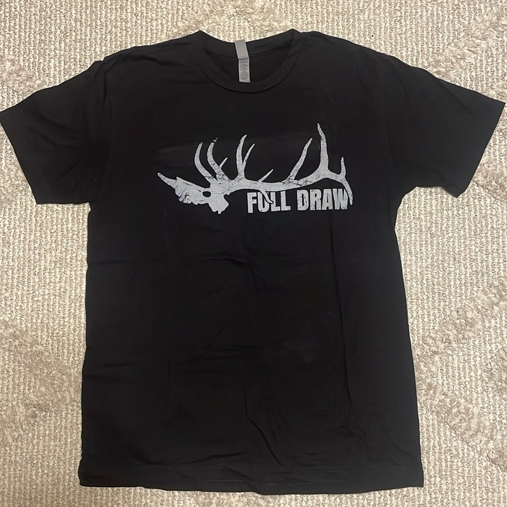 Next Level Apparel Black Full Draw T-Shirt